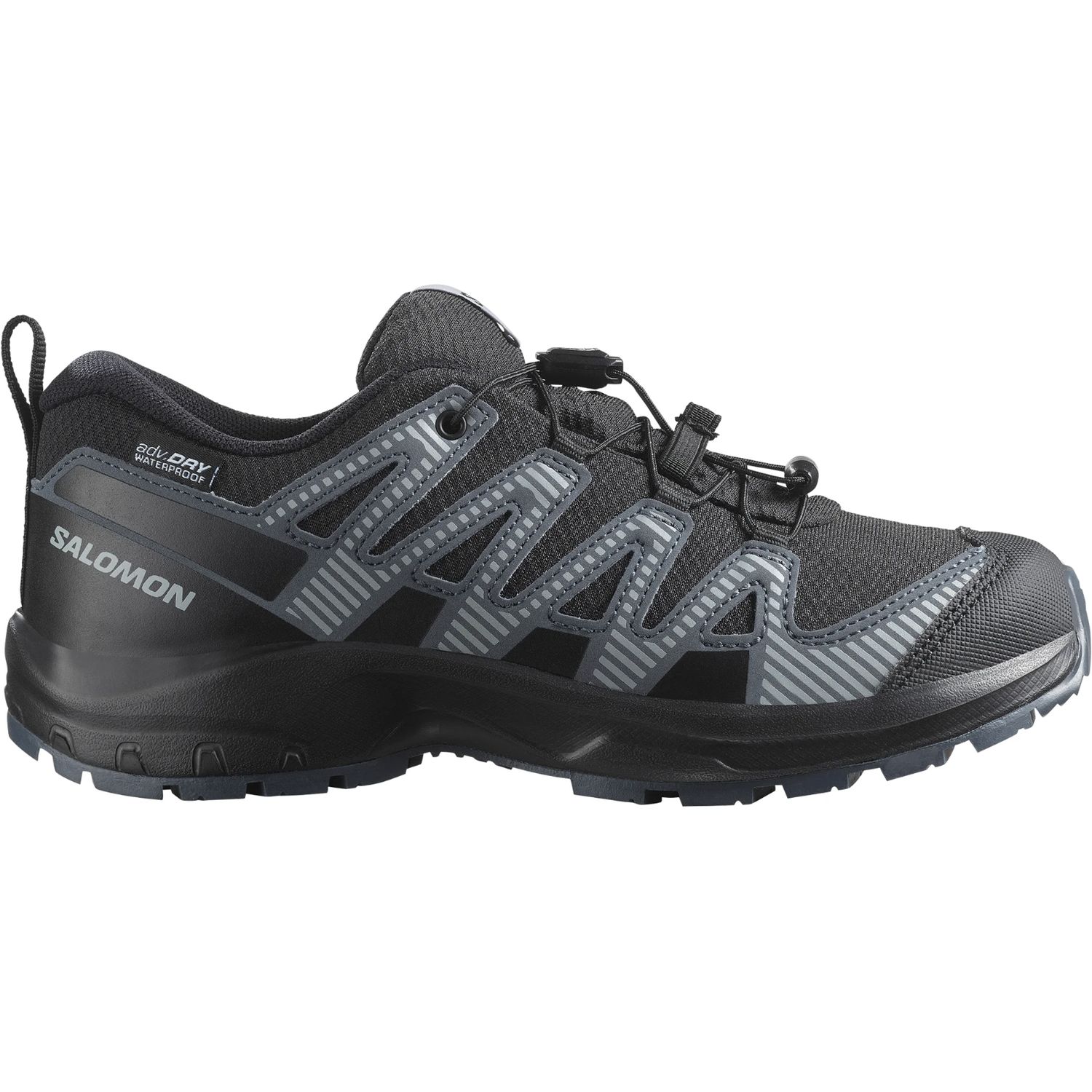 SHOES XA PRO V8 WP J Black/Turbul/Quar, Size: 1 Youth