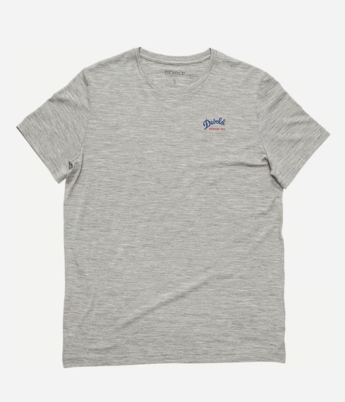 CLASSIC "SCRIPT" TEE MAN, Colour: GREY MELANGE, Size: M