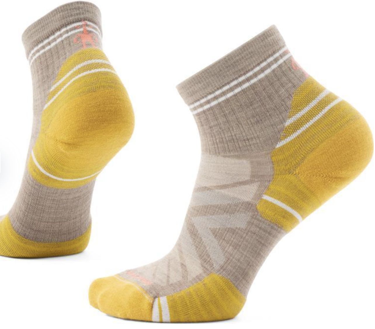 Women's Hike Targeted Cushion Ankle Socks, Colour: FOSSIL, Size: S