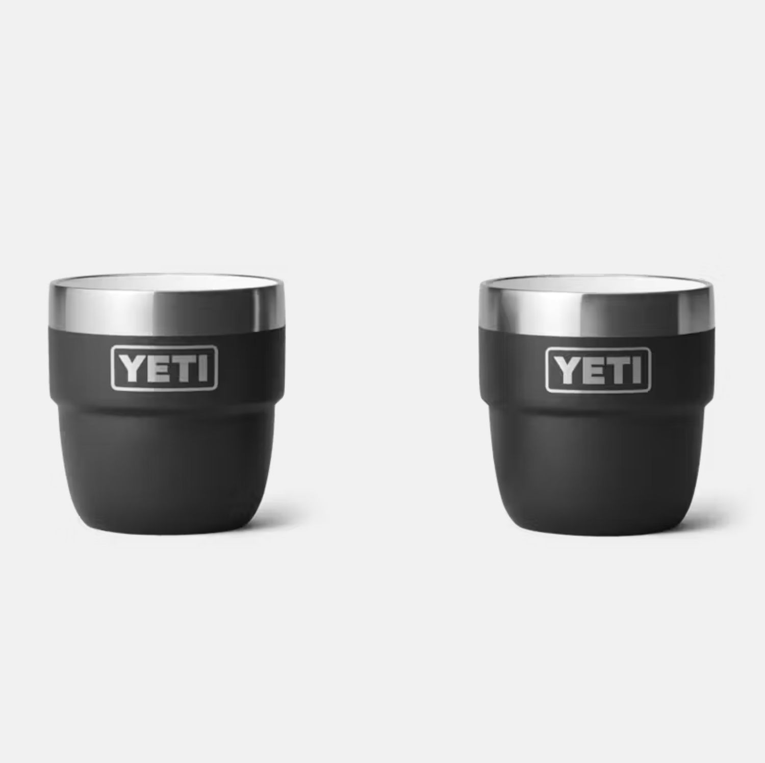 INTL Rambler 4 oz Cup 2PK BLK, Colour: Black