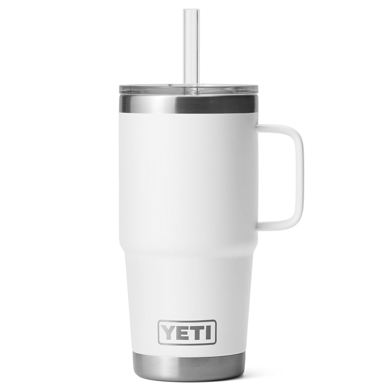INTL Rambler 25 oz Straw Mug WHT, Colour: White