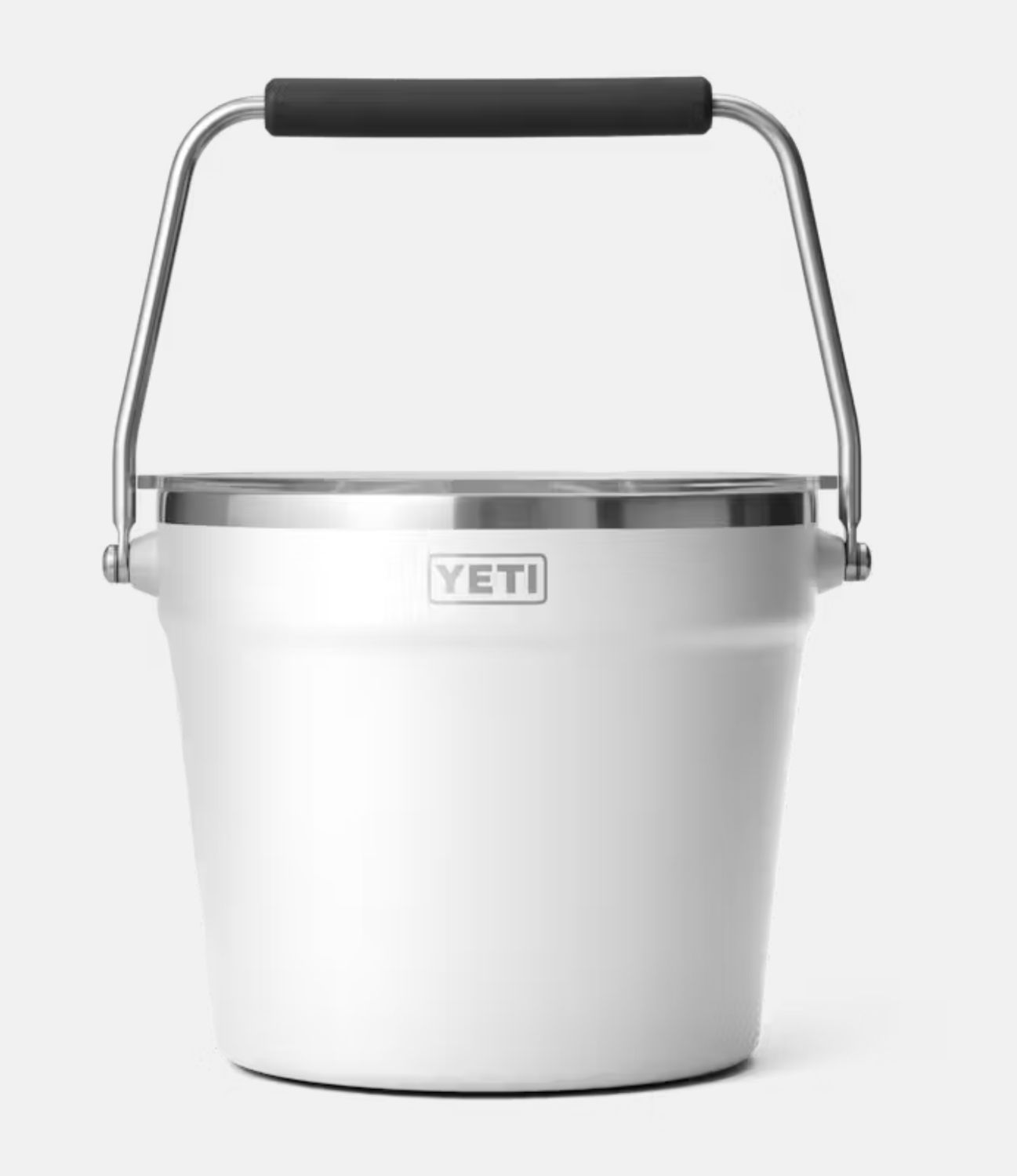 YETI RAMBLER BEVERAGE BUCKET WITH LID-WHITE