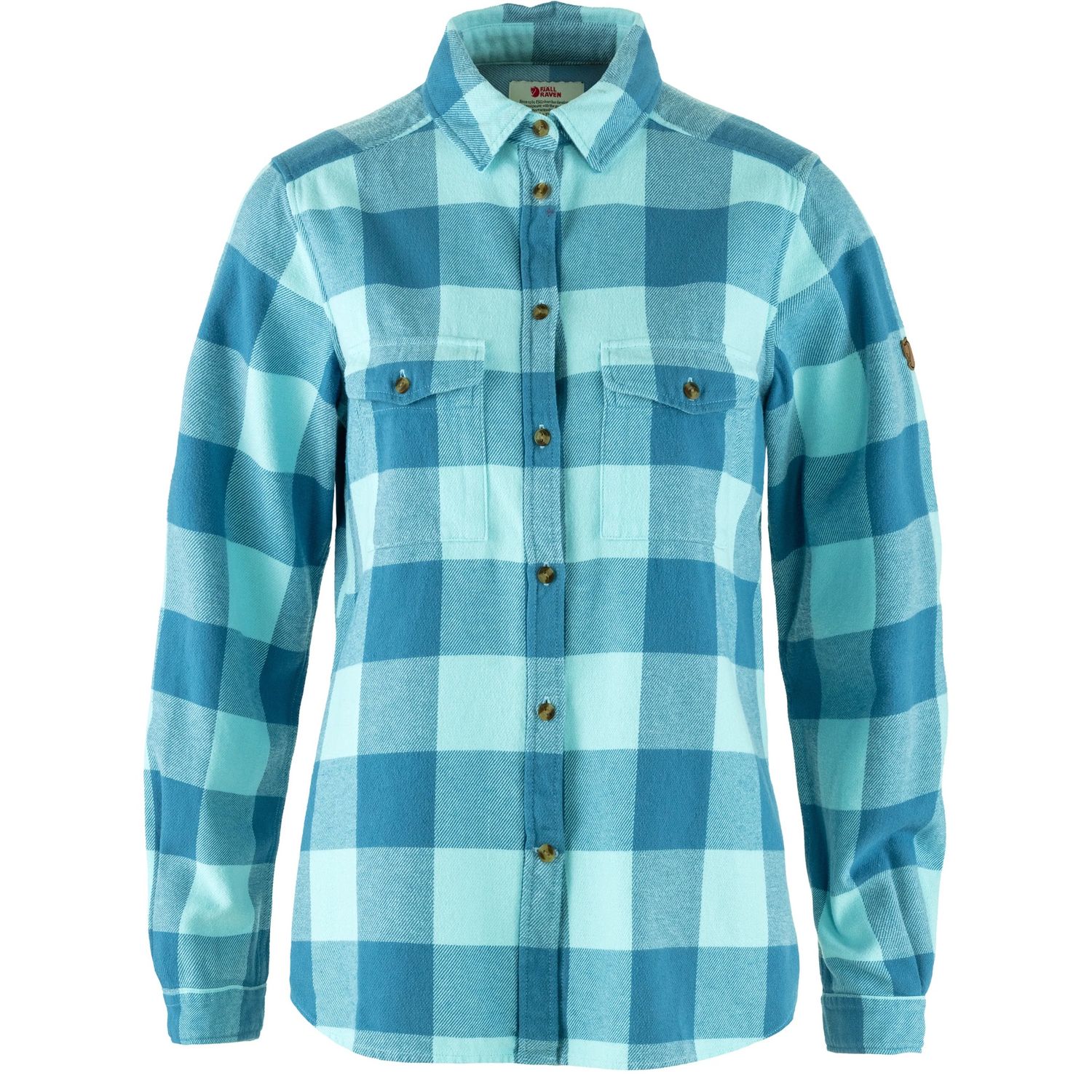 Övik Heavy Flannel Shirt W, Colour: Dawn Blue-Breeze Blue, Size: S
