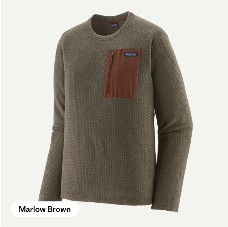 M's R1 Air Crew, Colour: Marlow Brown, Size: XS