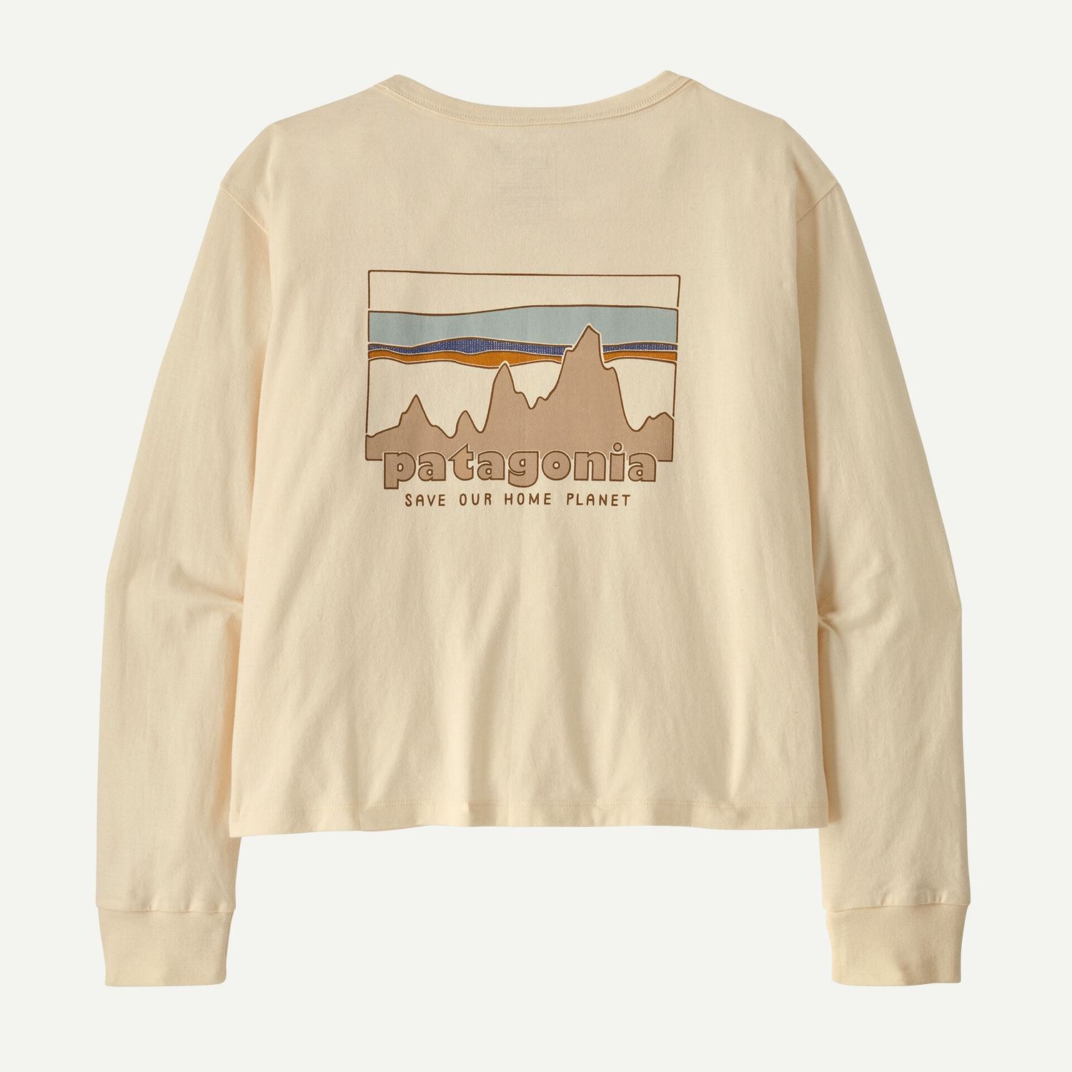 W's L/S '73 Skyline Easy Cut Organic T-Shirt, Colour: Undyed Natural, Size: XS