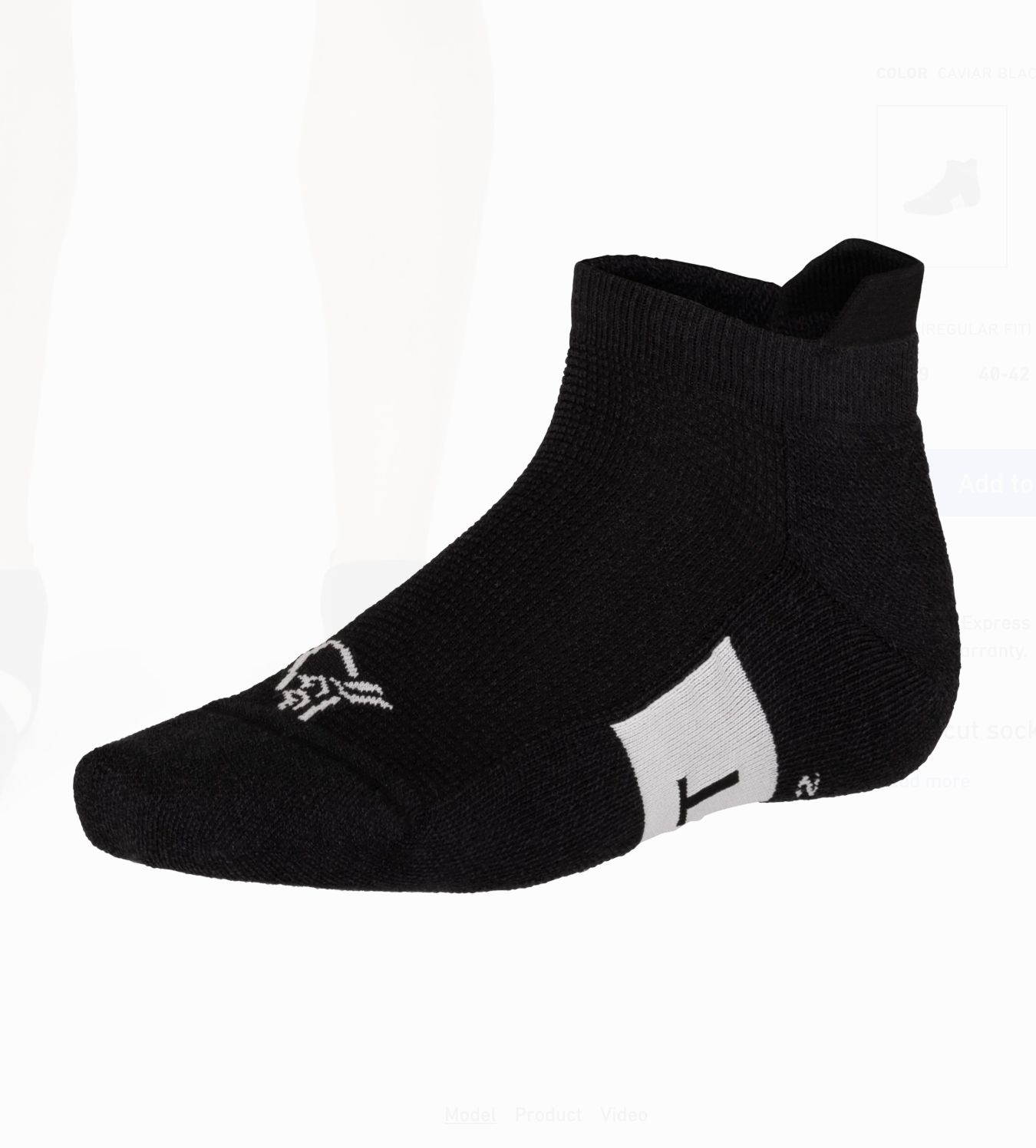 senja light merinoUll short Socks, Colour: Caviar Black, Gender: unisex, Size: 37-39