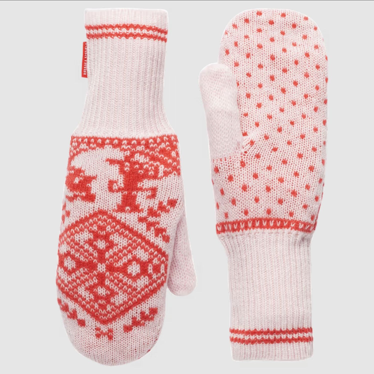 Saga Knit Mittens, Colour: GUM, Size: 6