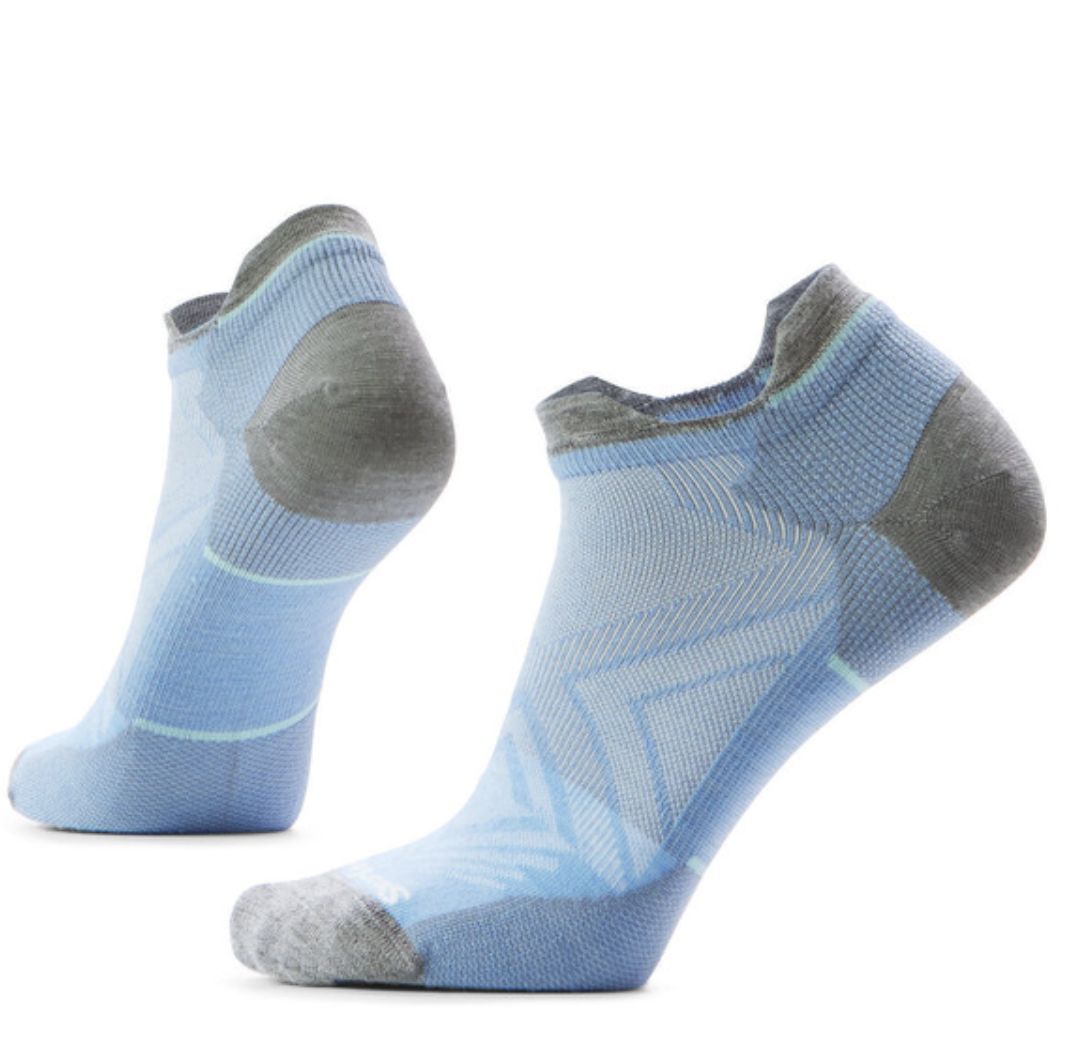 Women's Run Zero Cushion Low Ankle Socks, Colour: SERENE BLUE, Size: S