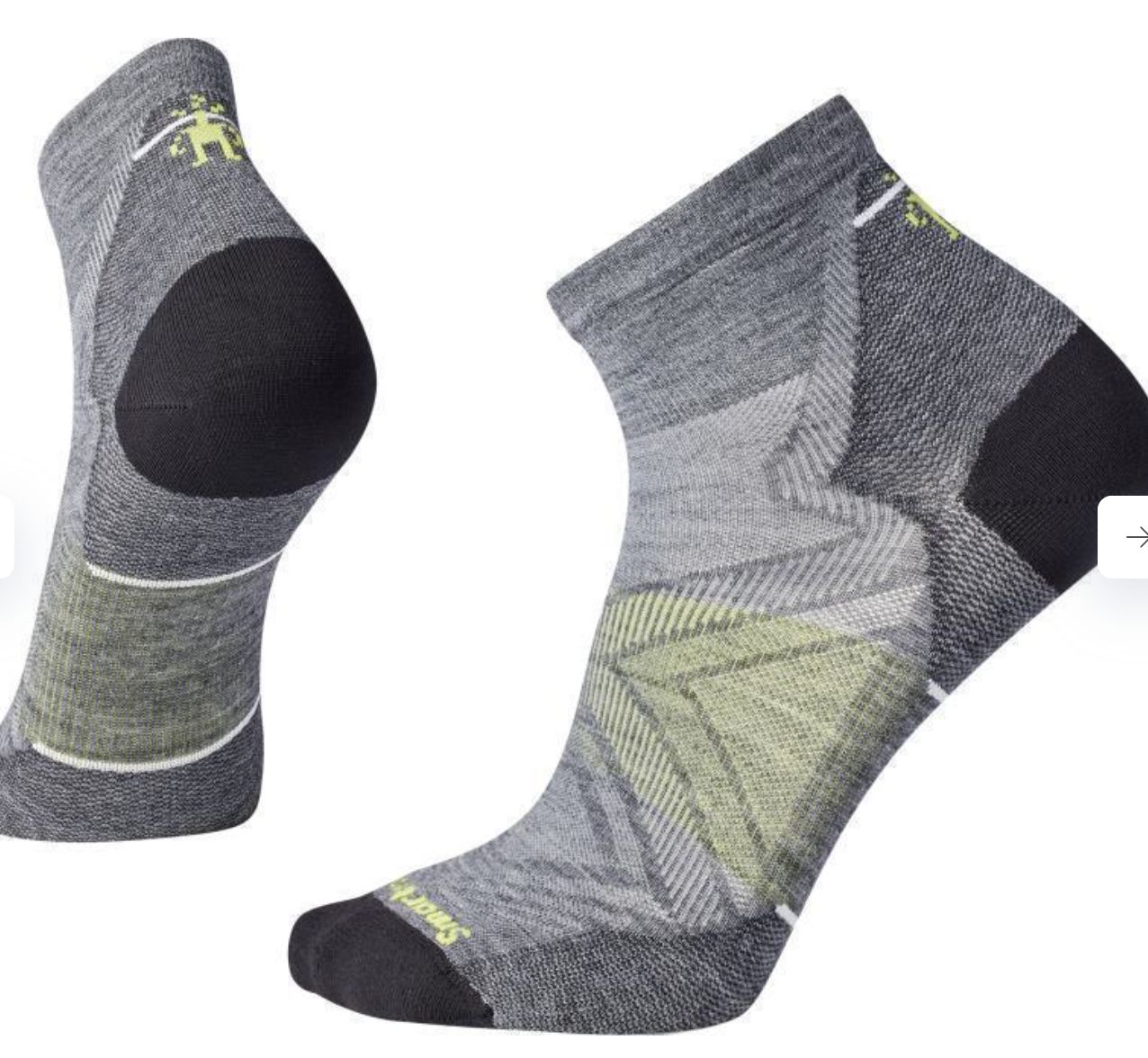 Run Zero Cushion Ankle Socks, Colour: MEDIUM GRAY, Size: S