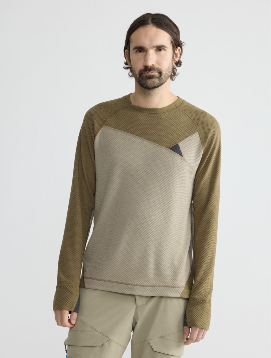 Huge Crew M's, Colour: Silver Green-Olive, Size: M