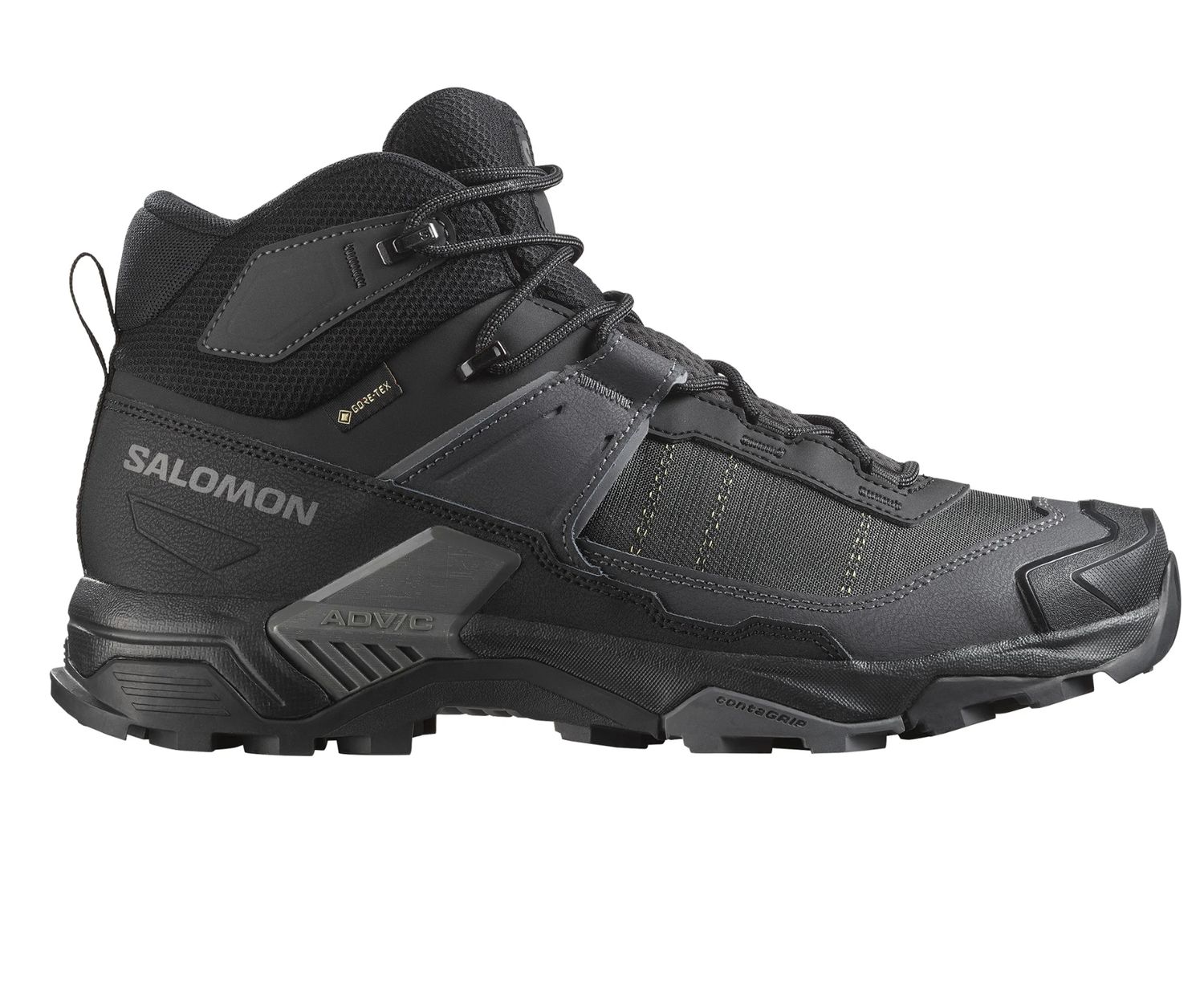X ULTRA 5 MID GTX, Colour: BLACK/ASPHALT/CASTLEROCK, Size: 9 Men's