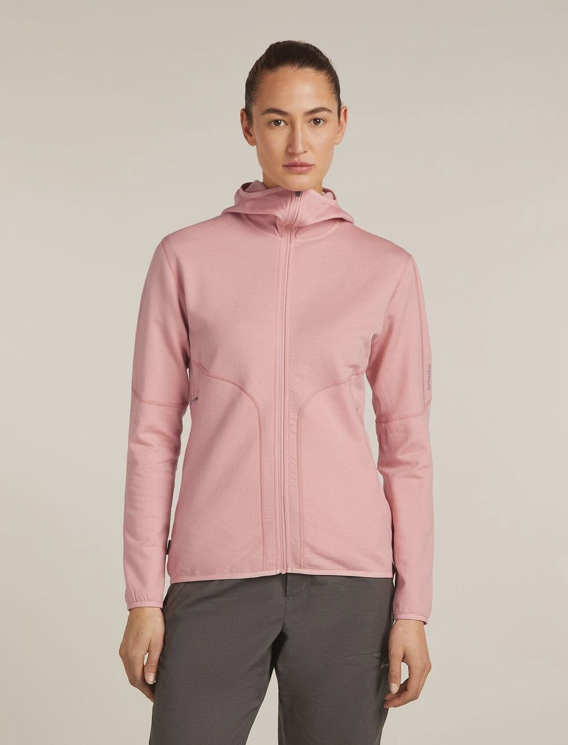 Women Merino 560 RealFleece™ Elemental LS Zip Hoodie, Colour: BLUSH, Size: XSmall