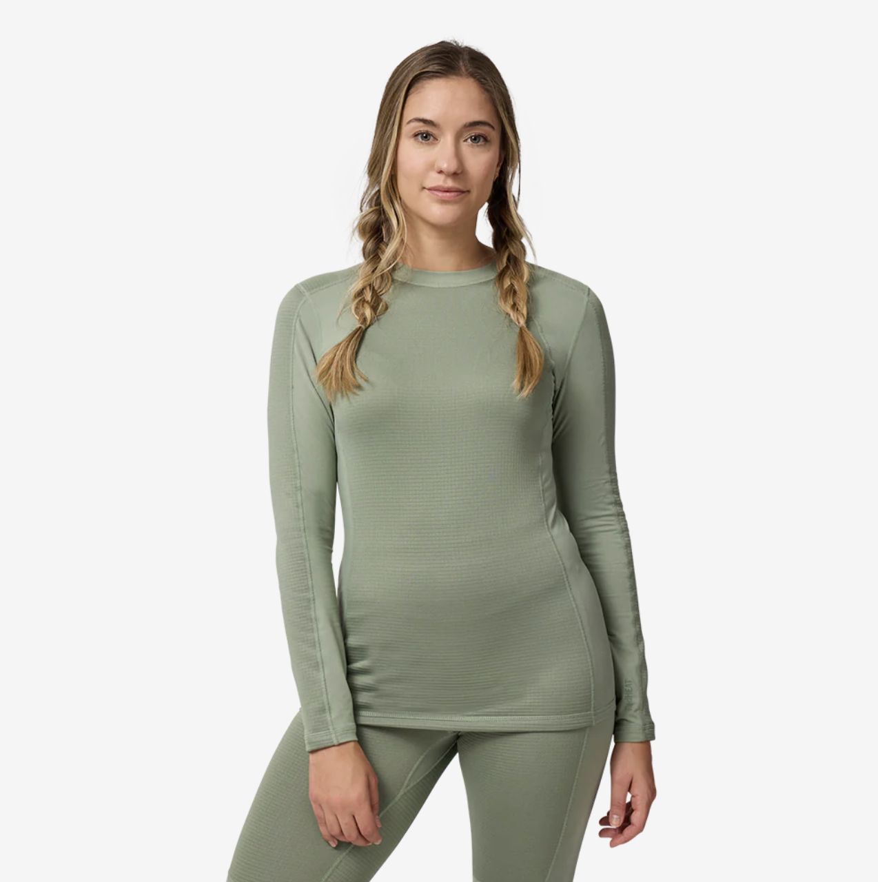 REDHEAT PRO GRID CREW TOP WOMEN, Colour: MOSS, Size: S