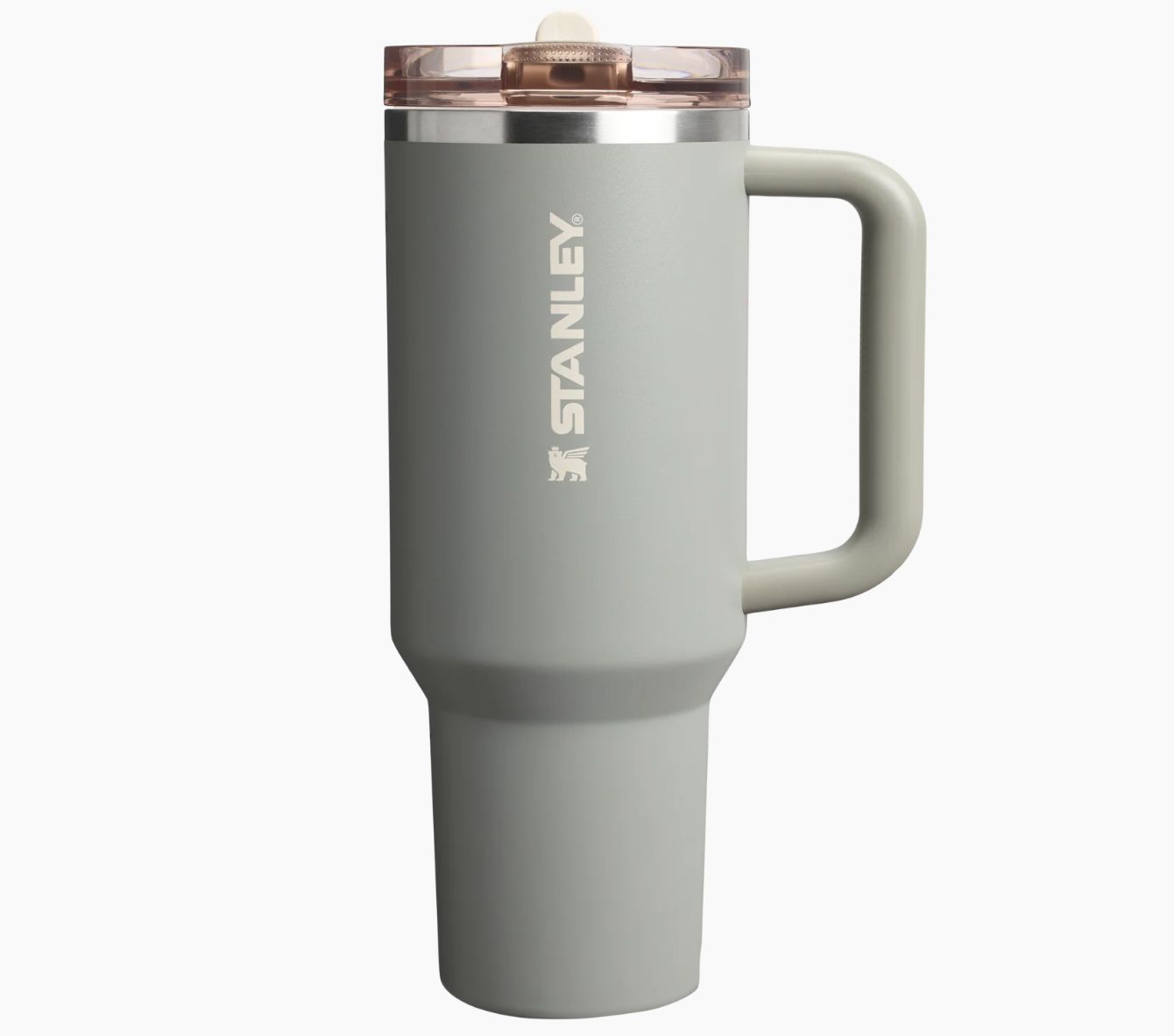 The Quencher ProTour Flip Straw Tumbler | 40 OZ | 1.18 L, Color: Sage Grey VRT