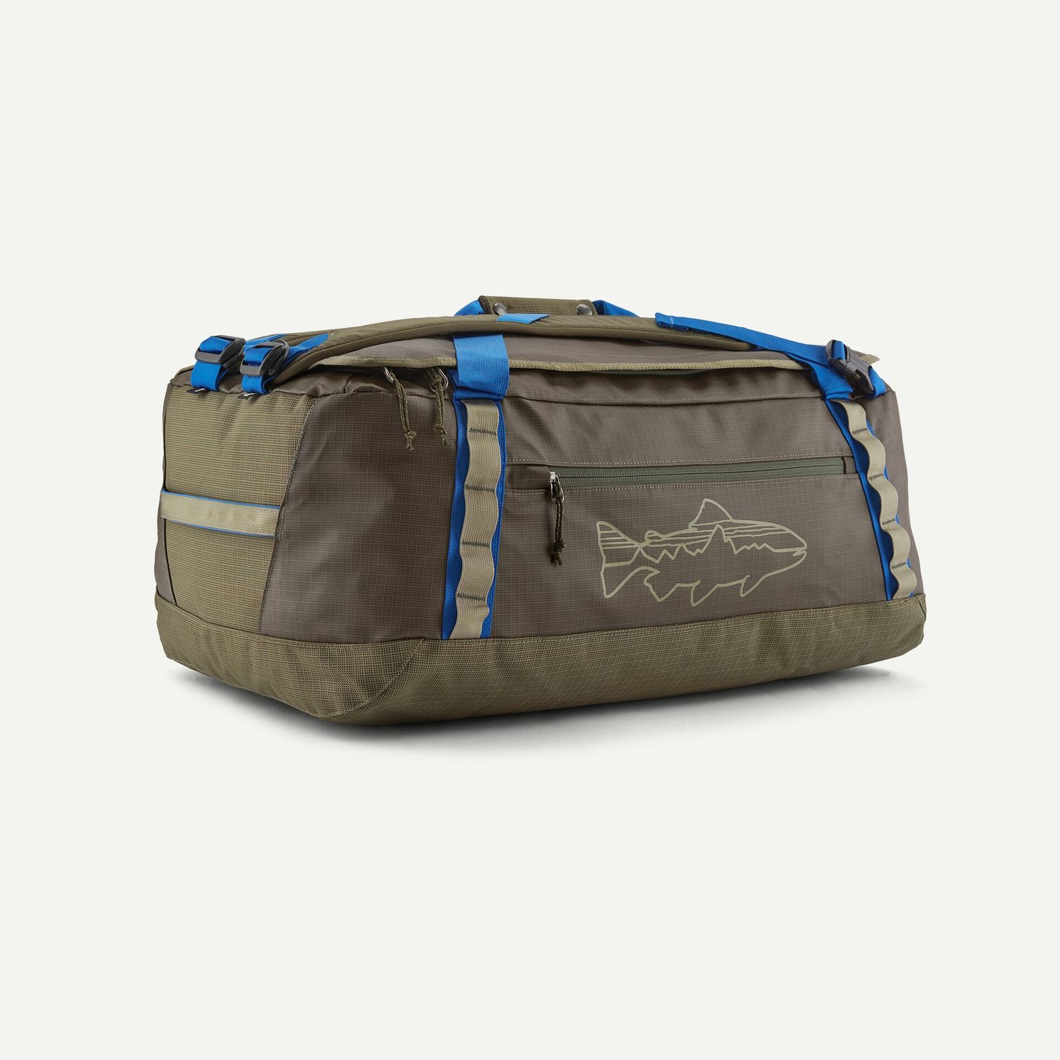 Black Hole Duffel 55L, Colour: Basin Green W/Fitz Trout, Size: One Size