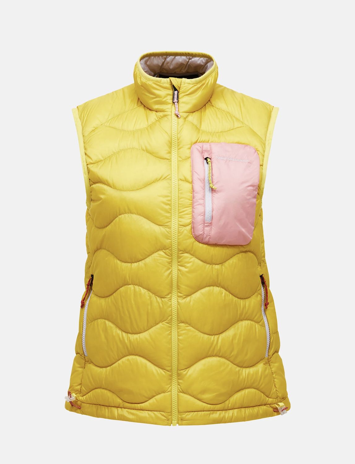Helium Utility Down Vest Women, Colour: CANARY LIME/WARM BLUSH, Size: S