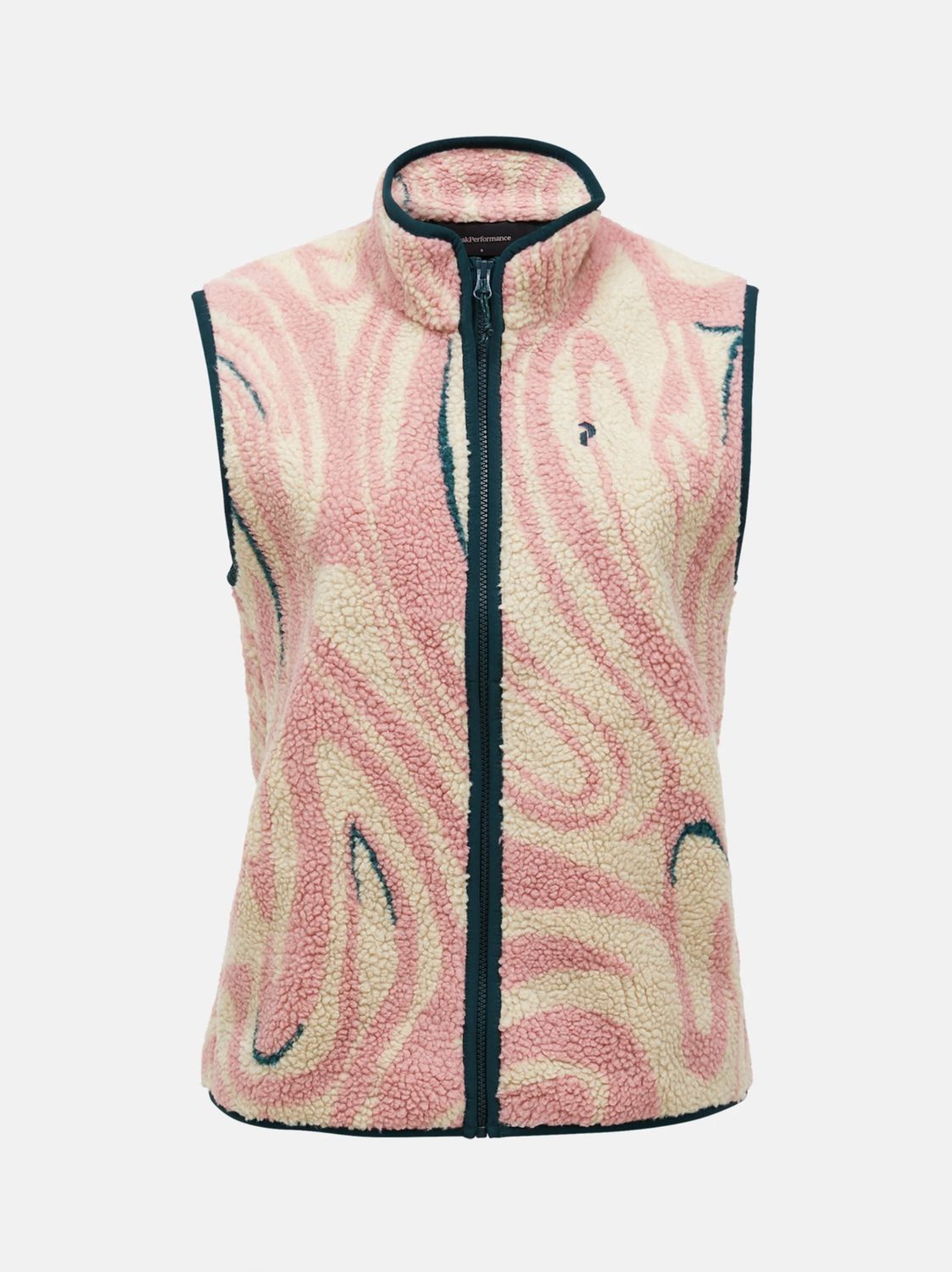 Graphic Pile Vest Women, Colour: TOPO SWIRL, Size: XS