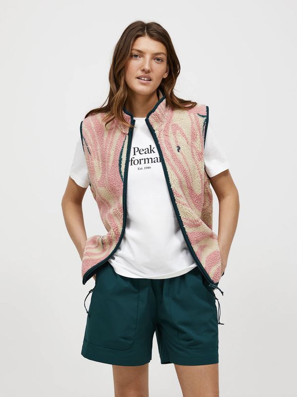 Graphic Pile Vest Women