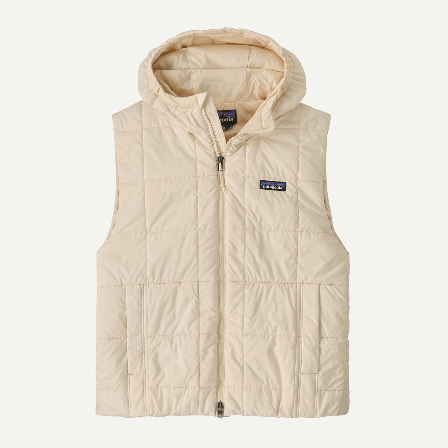 W'S LIGHT GUST HOODED VEST, Colour: NATURAL, Size: S