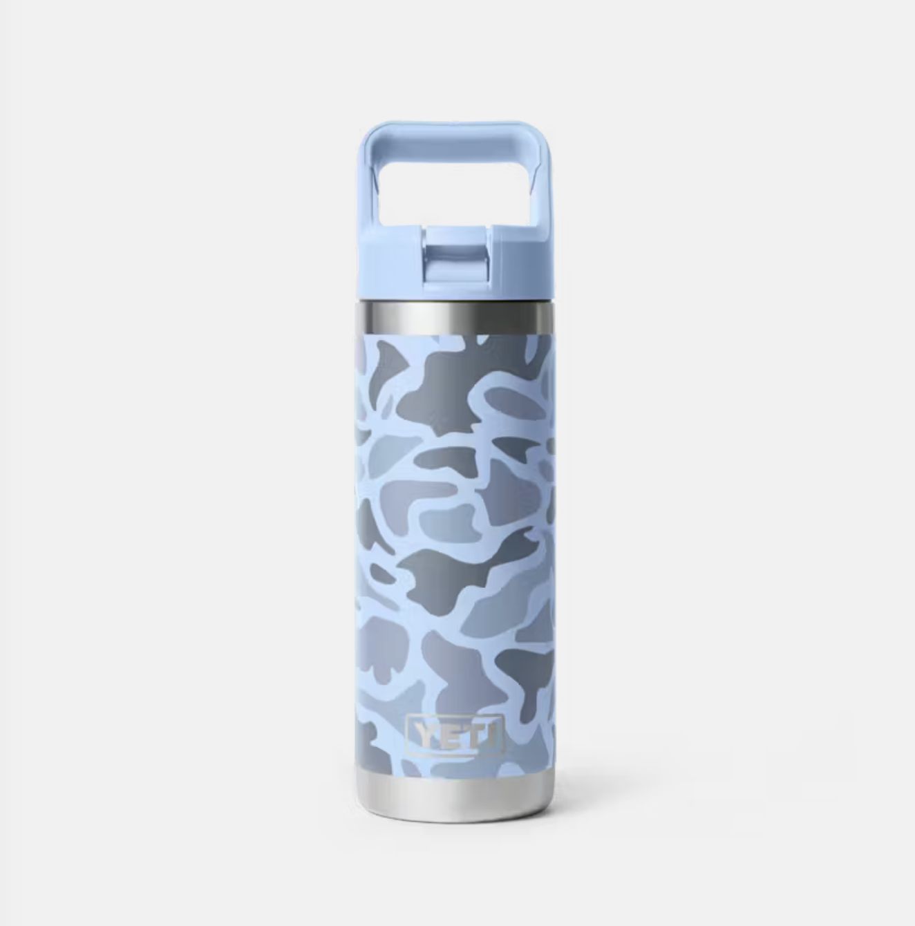 INTL Rambler Straw Bottle BCM, Colour: Blue Camo, Size: 18oz/532ml