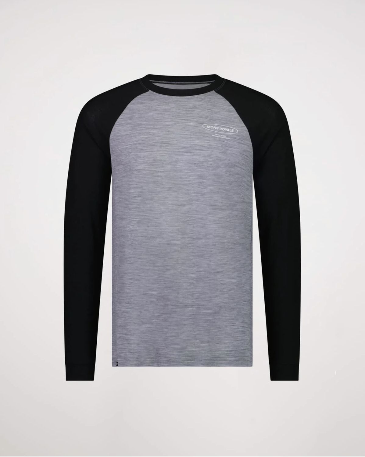 Icon Merino Long Sleeve-Grey Heather-Mens, Colour: grey heather, Size: XS