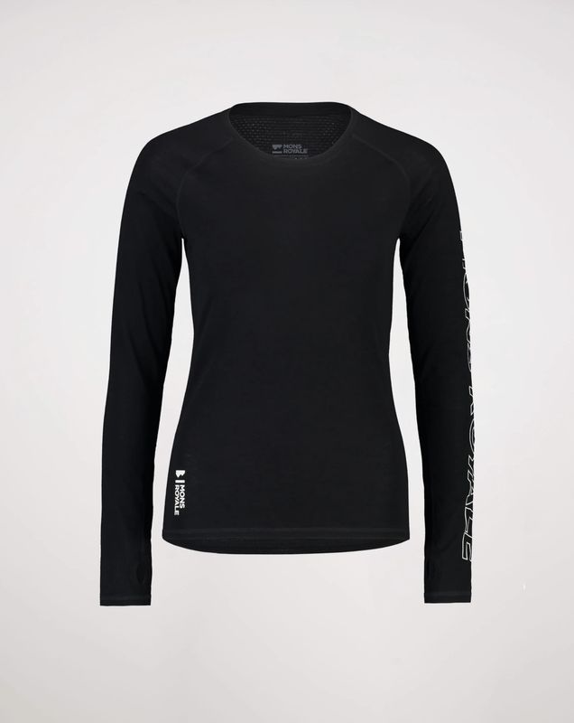 Bella Merino Long Sleeve-Black-Wmns