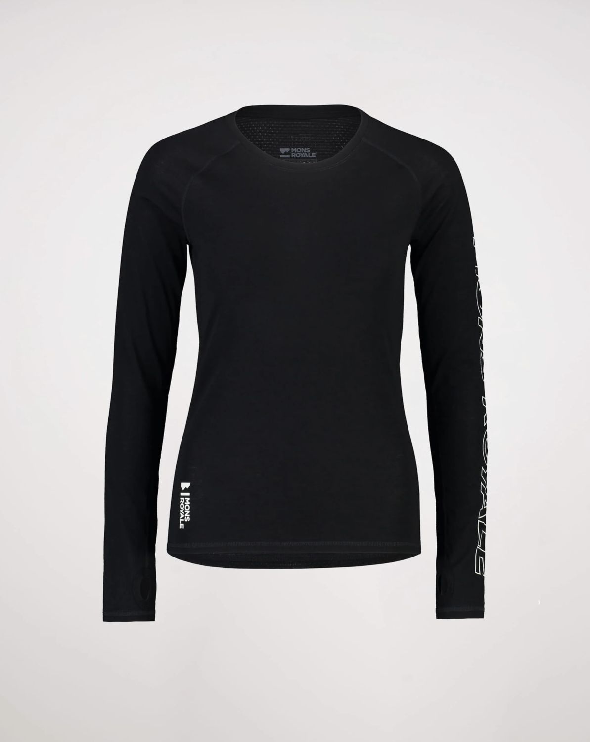 Bella Merino Long Sleeve-Black-Wmns, Colour: black, Size: XS
