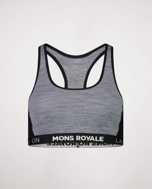 Sierra Merino Sports Bra-Grey Heather / Black-Wmns
