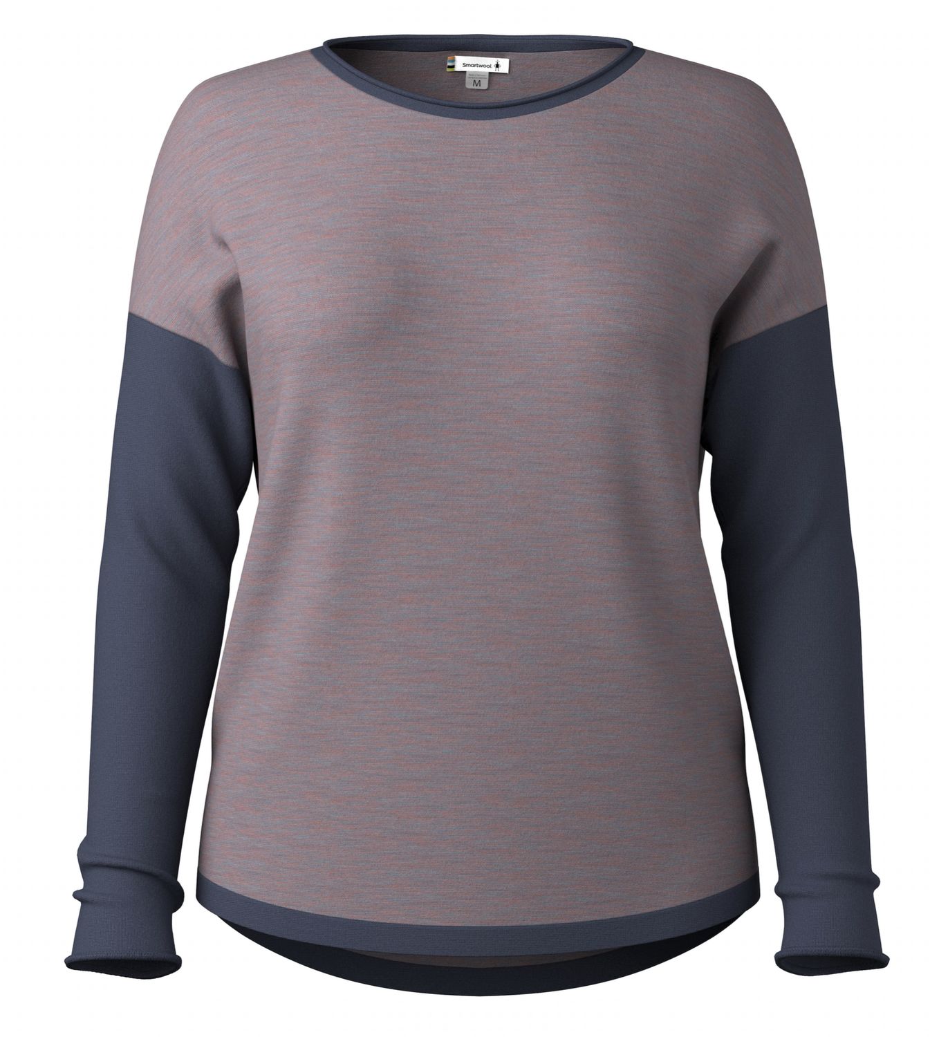 Women's Shadow Pine Colorblock Sweater, Colour: CHALK VIOLET HEATHER, Size: S