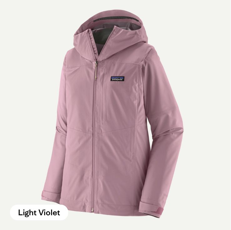 W's Boulder Fork Rain Jkt, Colour: Light Violet, Size: S