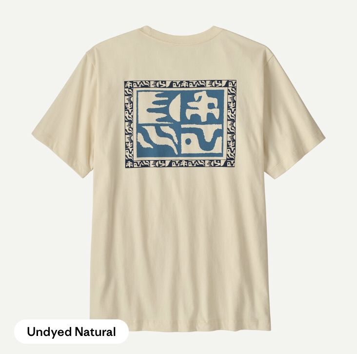 M's Mother Rays T-Shirt, Colour: Undyed Natural, Size: S