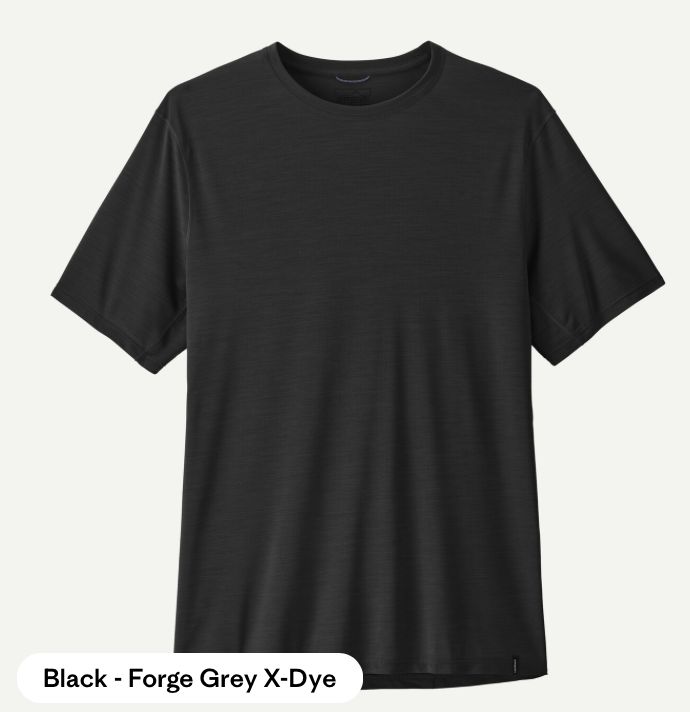 M's Cap Cool Ultra Shirt, Colour: Black - Forge Grey X-Dye, Size: L