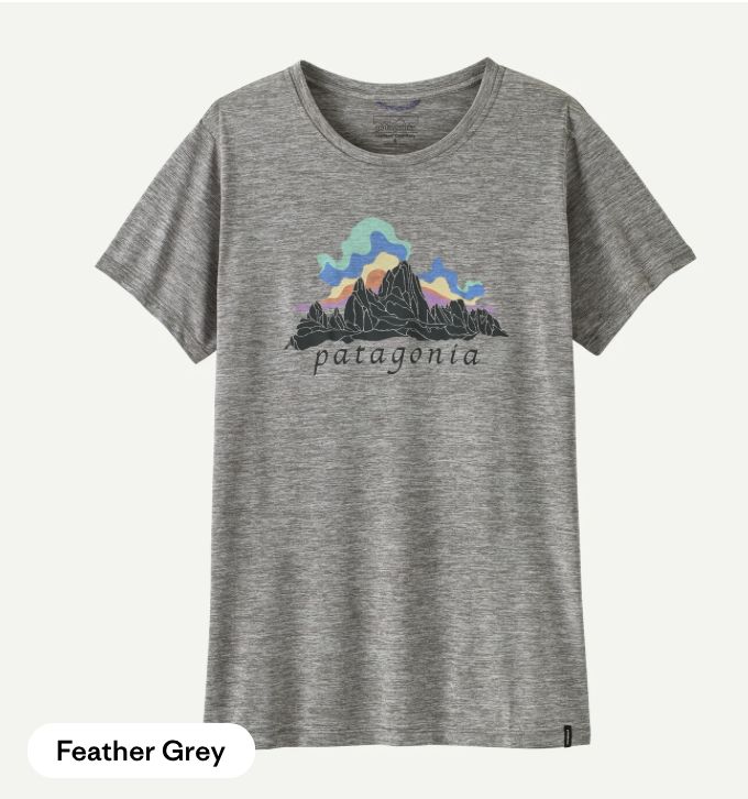 W's Cap Cool Daily Shirt - Fitz Roy Nimbus, Colour: Feather Grey, Size: S