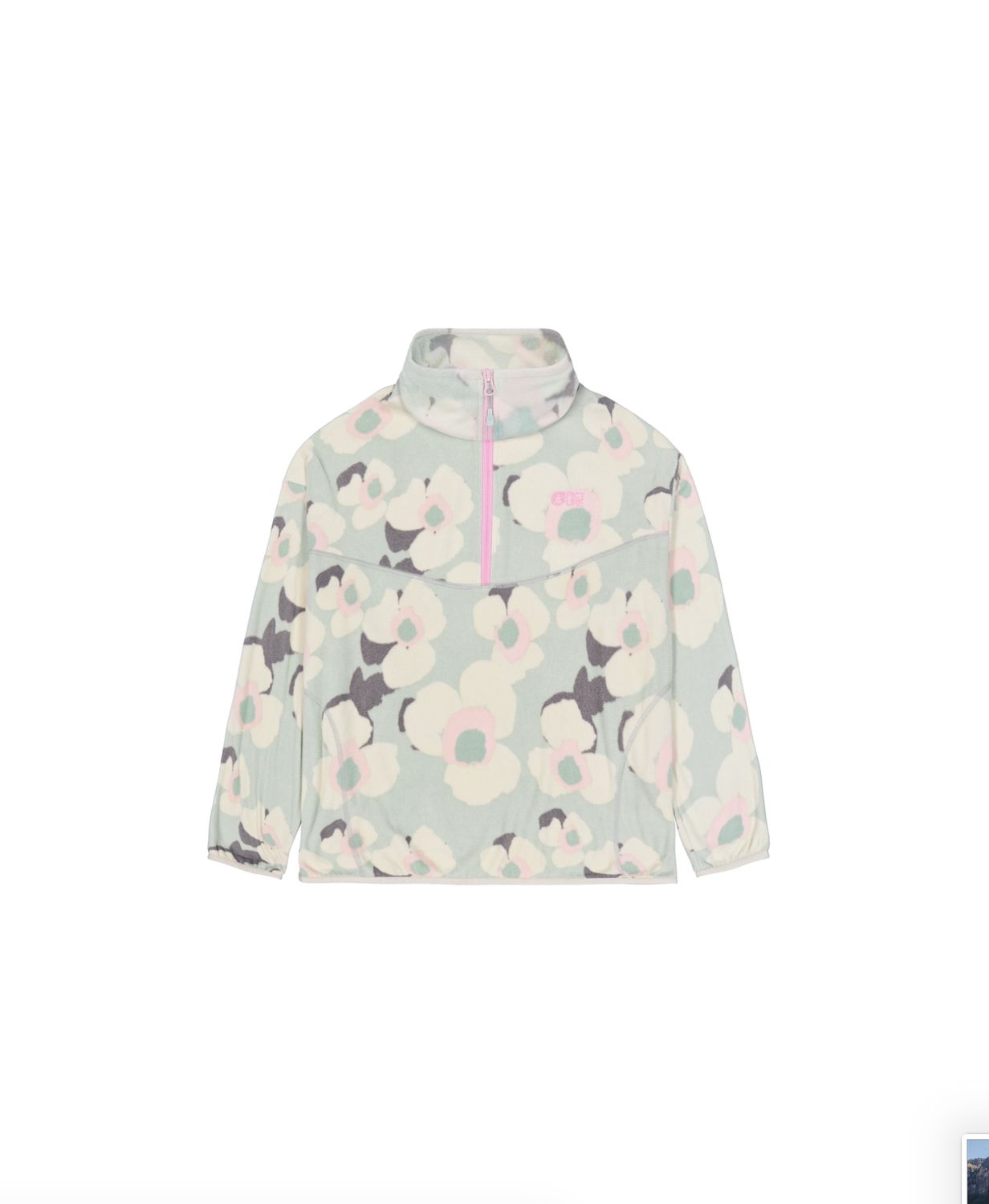 INARIA W 1/4 PRD FLEECE, Colour: A Summit Bouquet Print, Size: XS