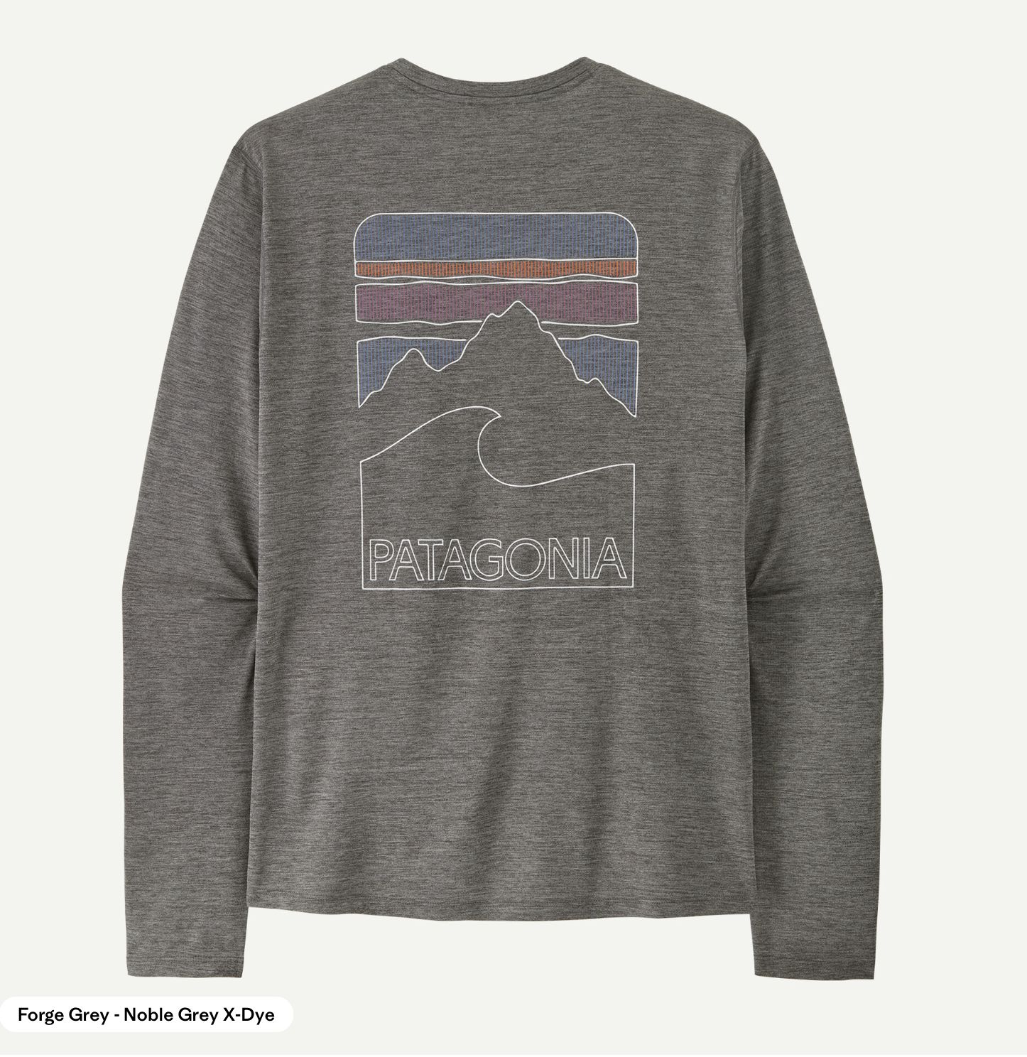 M's L/S Cap Cool Sun Shirt - Peak Visions M's L/S Cap Cool Sun Shirt - Peak Visions, Colour: Forge Grey - Noble Grey X-Dye, Size: S