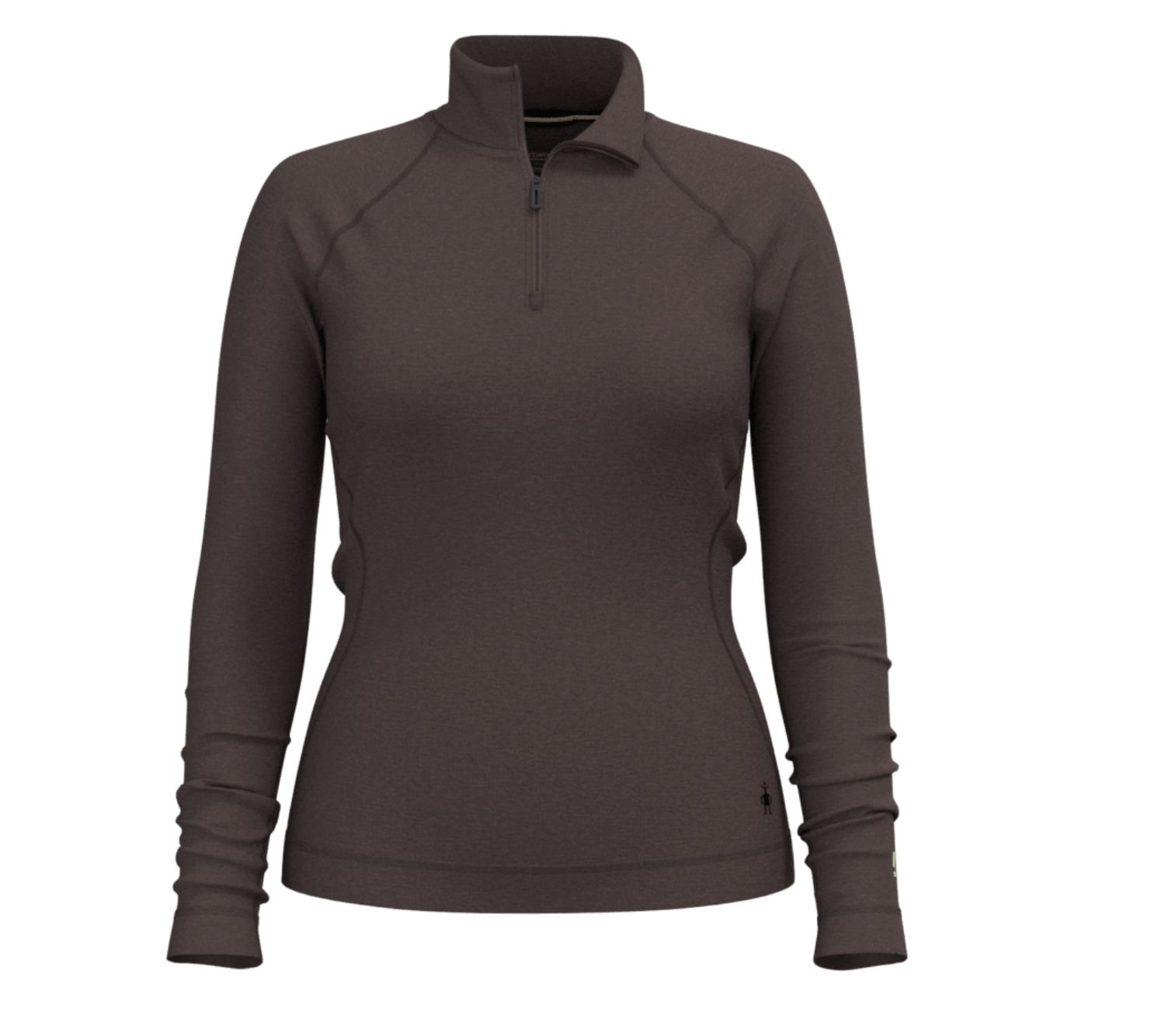 Women's Classic Thermal Merino Base Layer 1/4 Zip Boxed, Colour: MINK HEATHER, Size: M