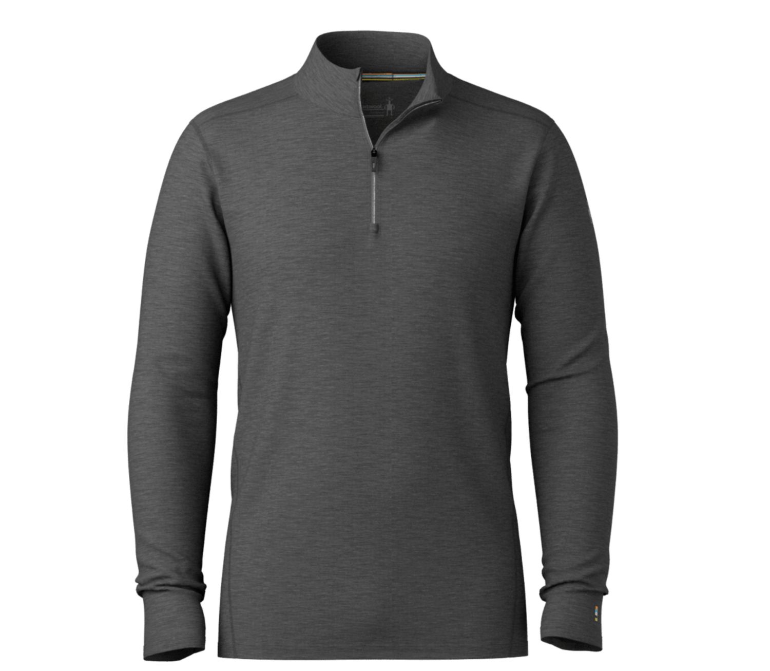 Men's Classic All-Season Merino Base Layer 1/4 Zip Boxed, Colour: IRON HEATHER, Size: L