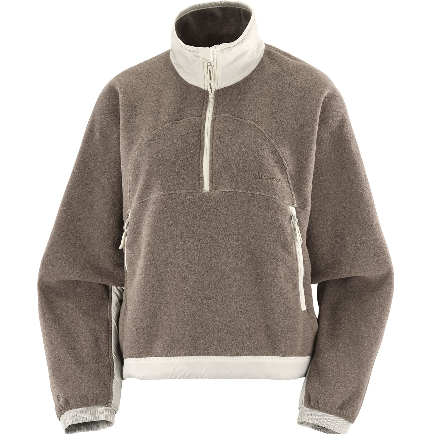 CHROMA FLEECE CROP HZ W, Colour: IRON/SILVER CLOU, Size: S