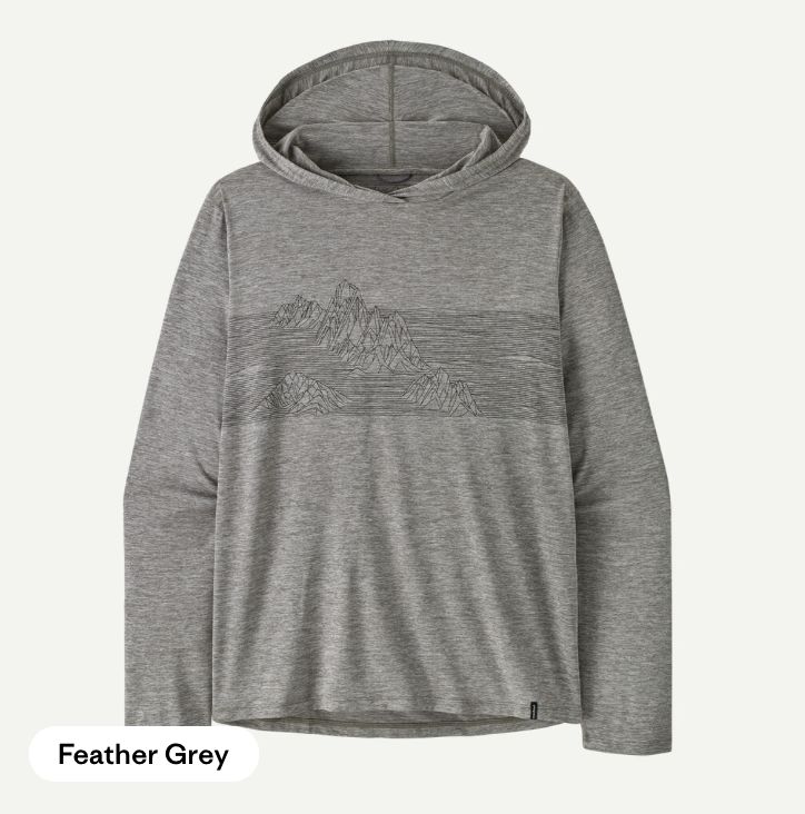 M's Cap Cool Daily Hoody - Strataspire Stripe, Colour: Feather Grey, Size: S