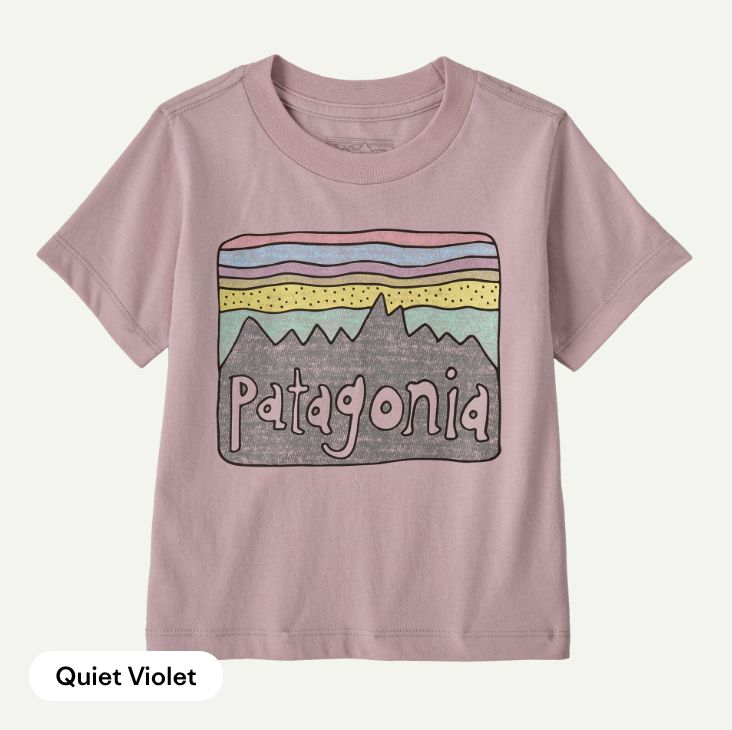 Baby Fitz Roy Skies T-Shirt, Colour: Quiet Violet, Size: 3T