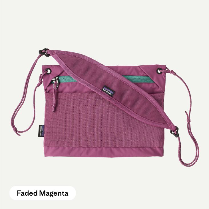 Terravia Sacoche, Colour: Faded Magenta, Size: ALL