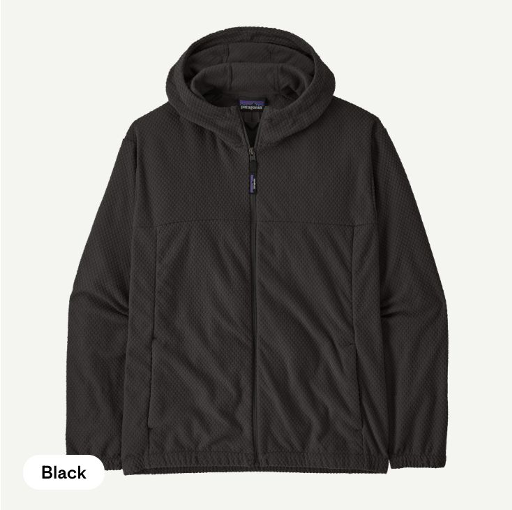 M's Textured Fleece Hoody, Colour: Black, Size: S