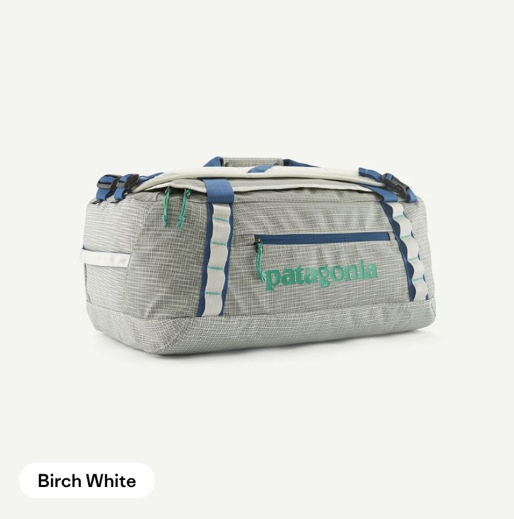 Black Hole Duffel 40L, Colour: Birch White, Size: ALL