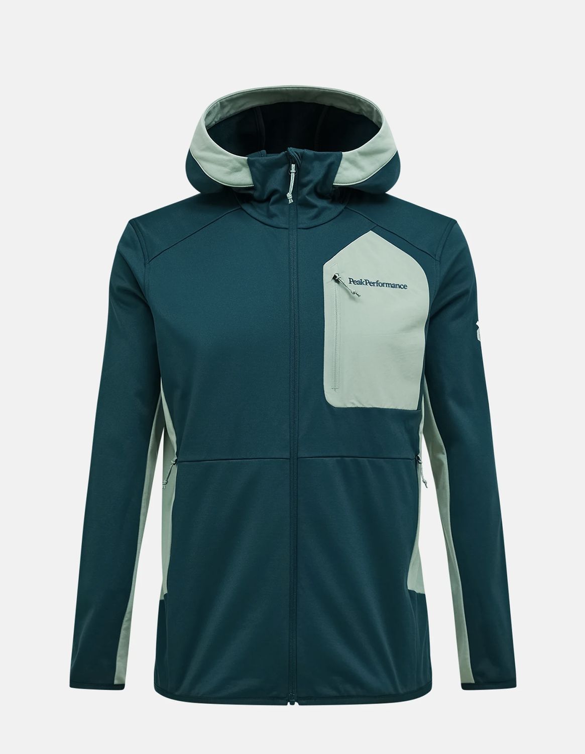 Utility Light Zip Hood Men, Colour: PONDEROSA PINE/Green Valley, Size: L