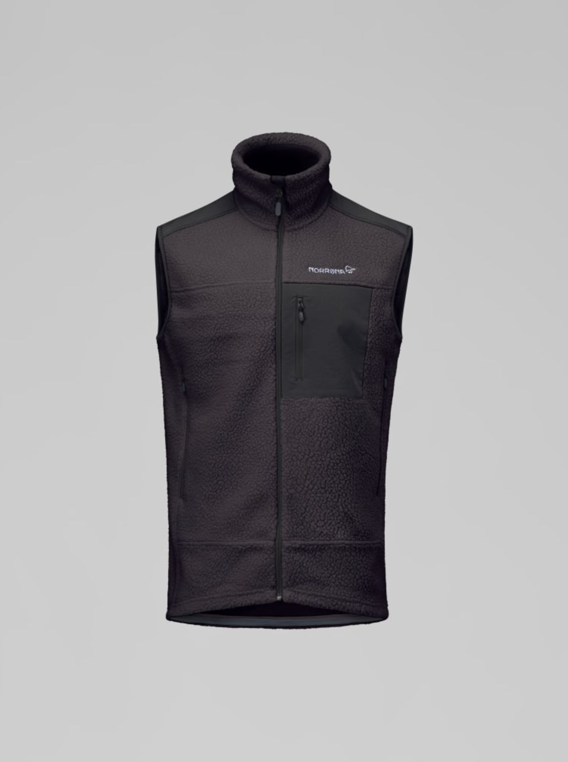 trollveggen warm3 Vest, Colour: Phantom, Gender: mens, Size: L