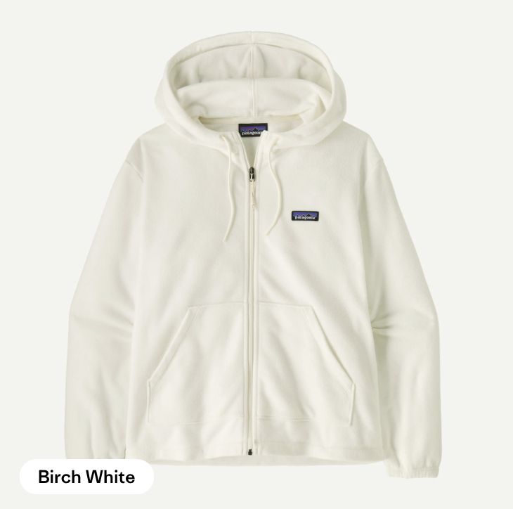 Women's Micro D® Fleece Hoody, Colour: BIRCH WHITE, Size: M