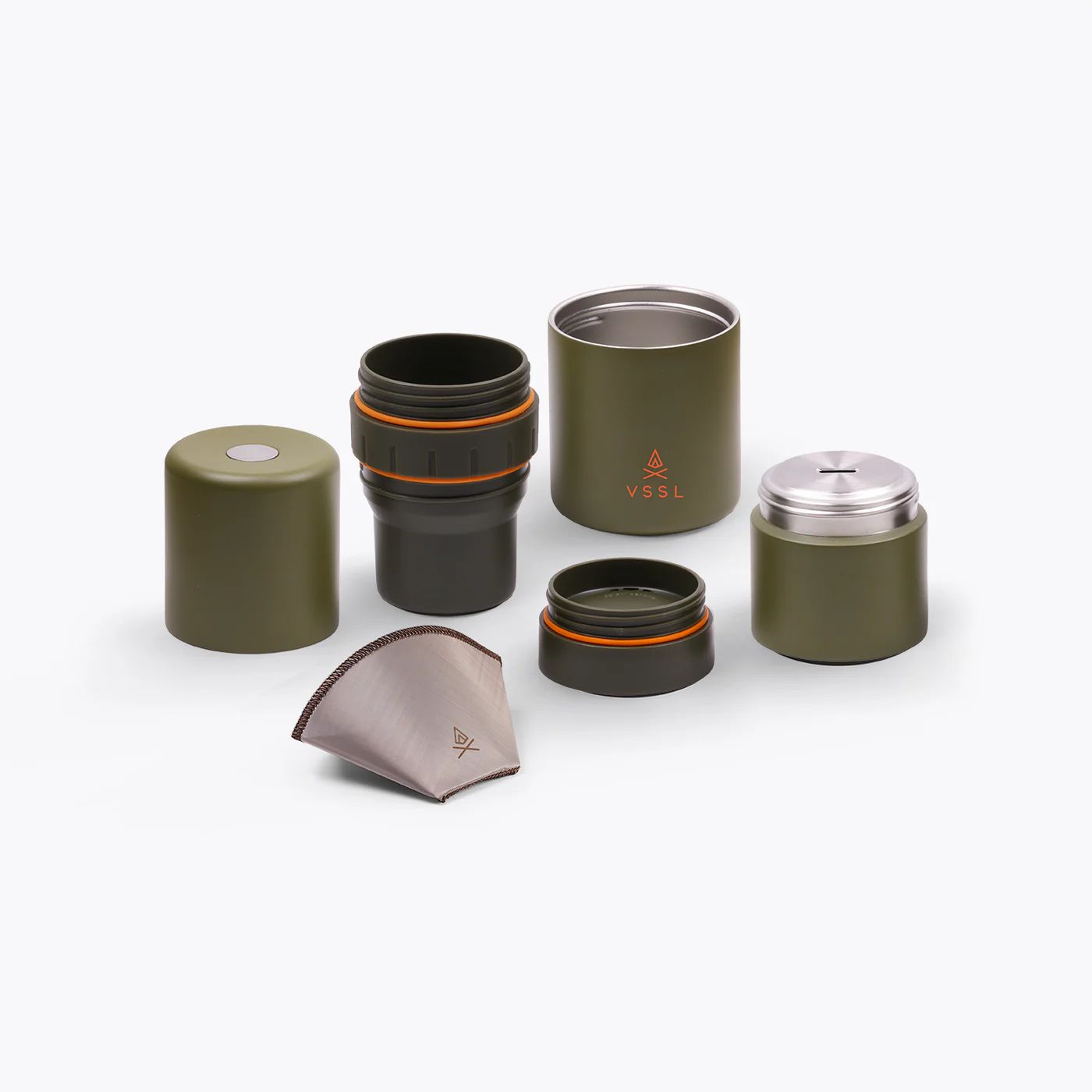 Nest Pour-Over Kit, Colour: Deep Moss
