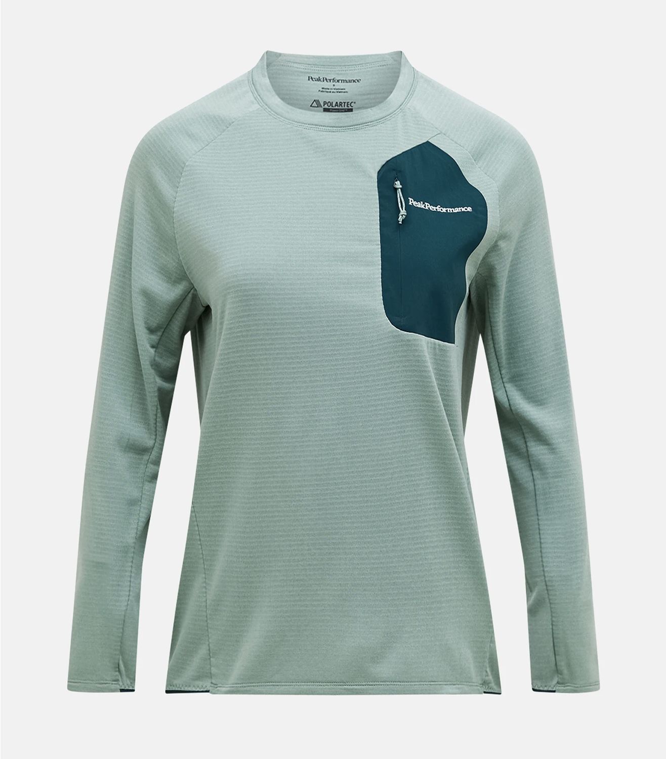 Freelight Polartec® Power Grid™ Crew Women, Colour: Green Valley/PONDEROSA PINE, Size: S