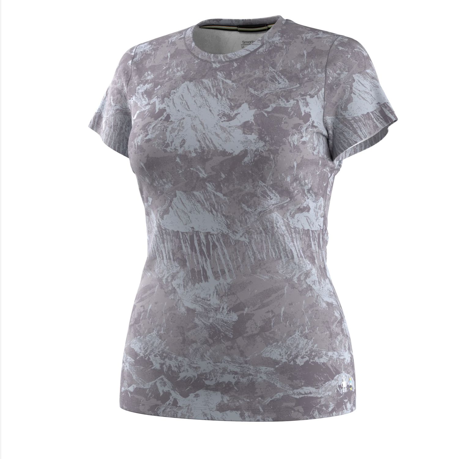 Women's Merino Short Sleeve Tee, Colour: PURPLE STORM MOUNTAIN, Size: S