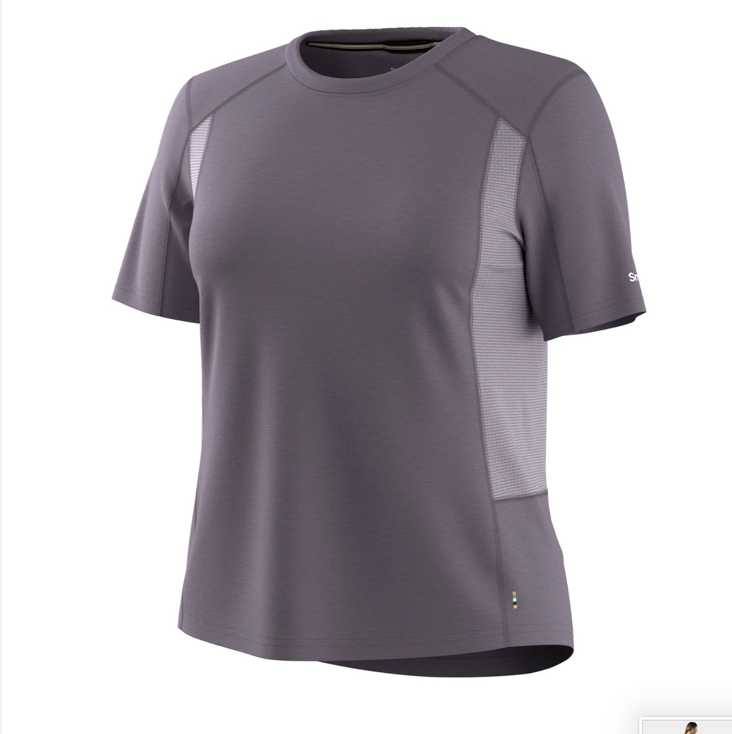 Women's Mountain Bike Short Sleeve Jersey, Colour: PURPLE STORM HEATHER, Size: S